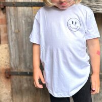 Kinder-T-Shirt "Smiley-Schulkind" navy von...