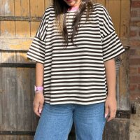 Sweat-T-Shirt "Moni" Streifen One Size