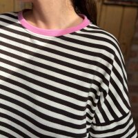 Sweat-T-Shirt "Moni" Streifen One Size