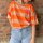 T-Shirt "LAmour" apricot-neonorange