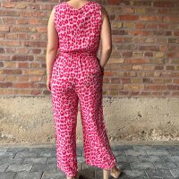 Musselin-Jumpsuit "Leo pink-rot" One Size