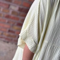 Musselinkleid oversize "buttergelb" One Size