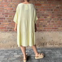 Musselinkleid oversize "buttergelb" One Size