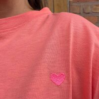 T-Shirt "Sanna" mit Herz apricot