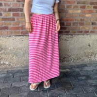 Ausgestellter Jerseyrock "Streifen pink-rosa"...