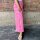 Ausgestellter Jerseyrock "Streifen pink-rosa" One Size
