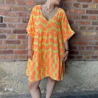 Musselinkleid oversize "Ibiza gelb-orange" One...
