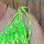 Musselin-Trägerkleid "Ibiza neongrün-neongelb " One Size
