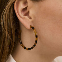 Ohrstecker "Hoop Dark Cheetah" von Sasstie