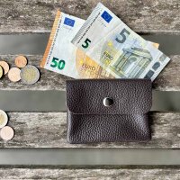 Leder-Portemonnaie S braun