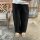 Barrel Leg Hose mit Bundfalten "schwarz"
