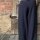 Barrel Leg Hose mit Bundfalten "dunkelblau"