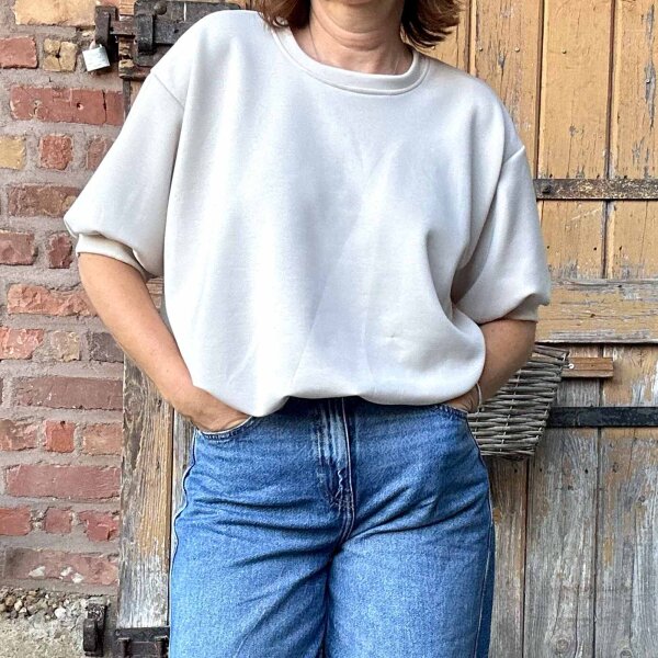 Kurzarmshirt Elva "beige" One Size