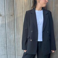Zweireihiger Blazer "schwarz"