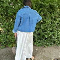 Jeansjacke mit Kellerfalte