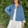 Jeansjacke mit Kellerfalte