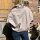 Boxy Blouson Dots beige One Size