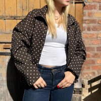 Boxy Blouson Dots braun One Size