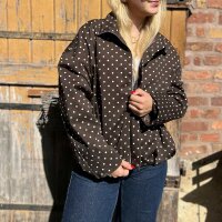 Boxy Blouson Dots braun One Size