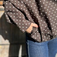 Boxy Blouson Dots braun One Size