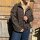 Boxy Blouson Dots braun One Size