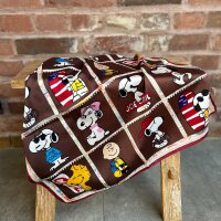 Viskosetuch "Snoopy braun"