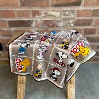 Viskosetuch "Snoopy taupe"