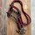 Handgeflochtene Handykette Smiley bordeaux