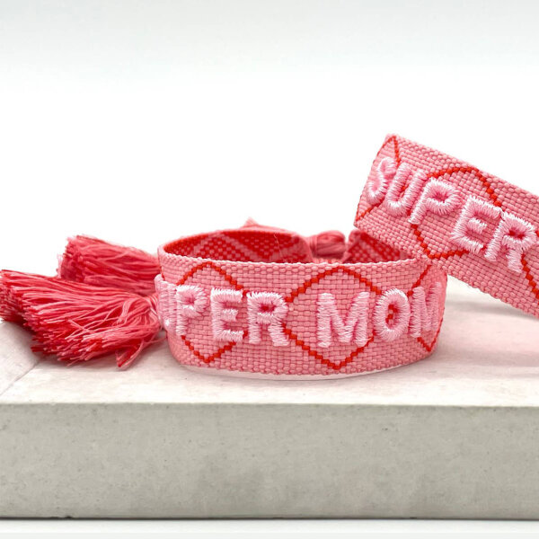 Statement-Armband "Super Mom" von Parsley & Pepper
