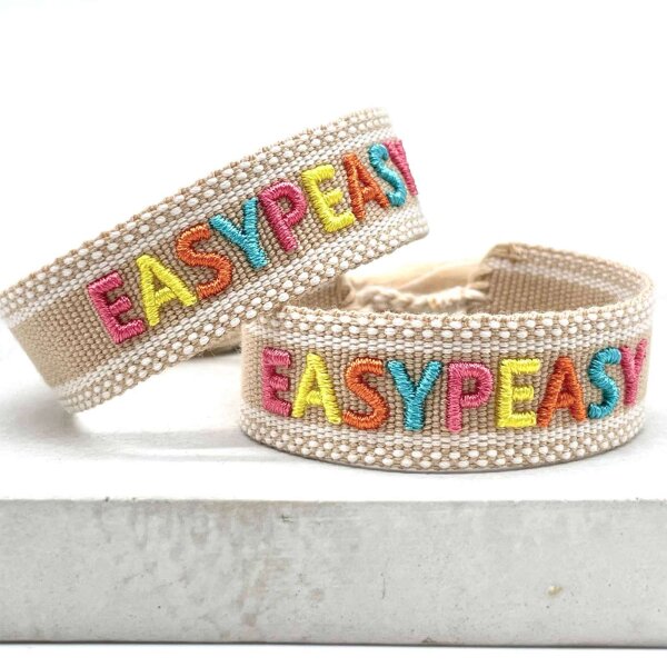 Statement-Armband "Easy Peasy" von Parsley & Pepper