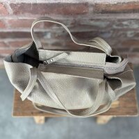 Ledershopper "Riva" taupe