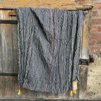Baumwolltuch im Blockprint "Streifen...