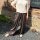 Satinhose Wide Leg braun One Size