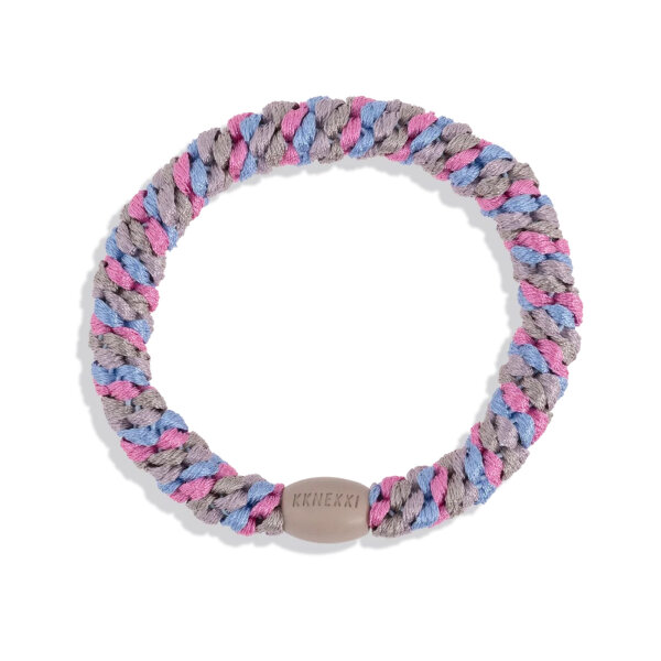 Kknekki Haargummi Mix Sky blue pink glitter