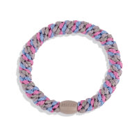 Kknekki Haargummi Mix Sky blue pink glitter