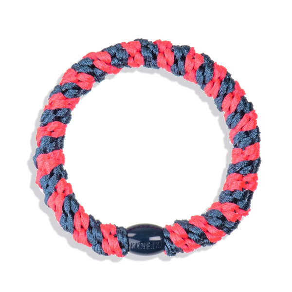 Kknekki Haargummi Indigo neonpink stripe