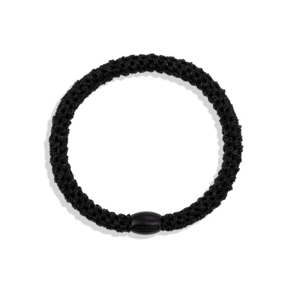 Kknekki Haargummi slim black glitter