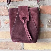 Handytasche "Nia" Velolurs bordeaux