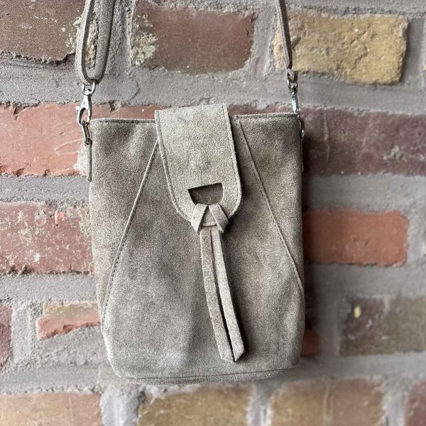 Handytasche "Nia" Velolurs taupe