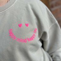 Sweatshirt "Happy mind happy life" One Size
