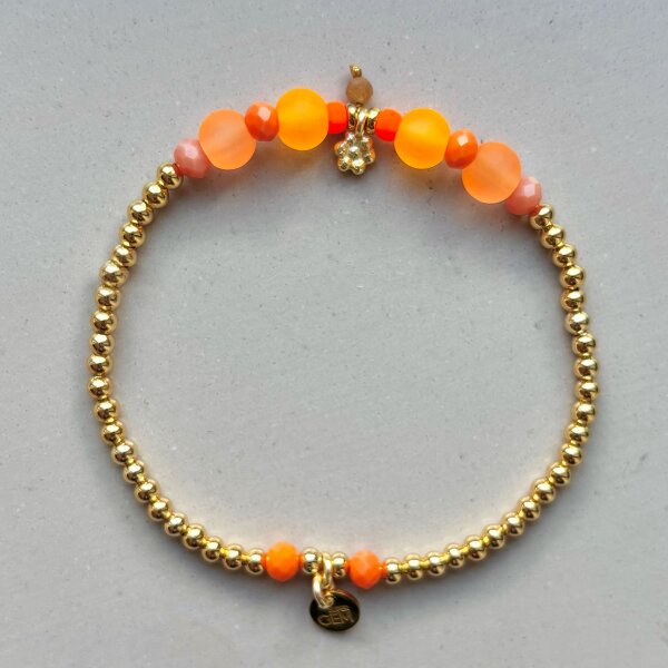 Armband Golden Sorbet "Orange" von Super Gem