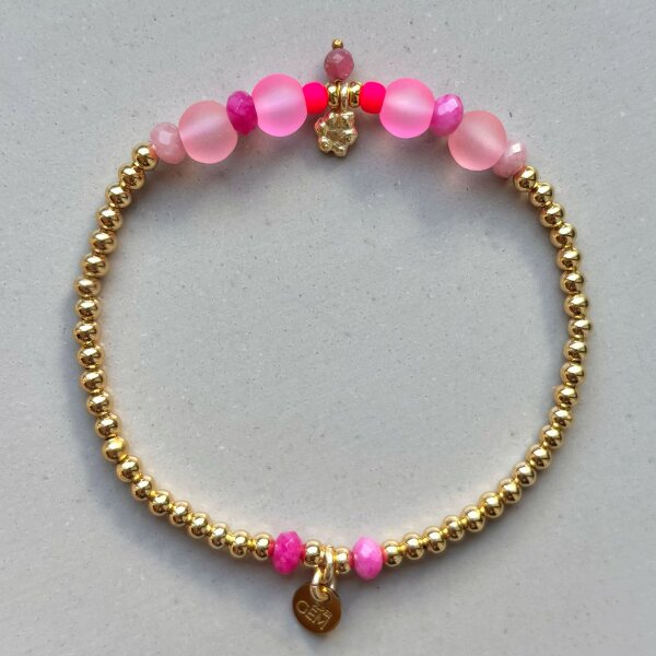 Armband Golden Sorbet "Pink" von Super Gem