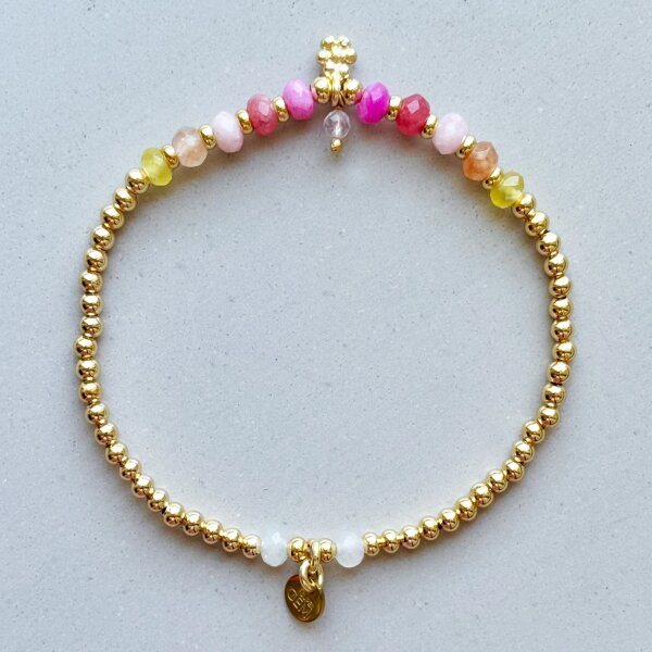 Armband Golden Achat "Rainbow" von Super Gem