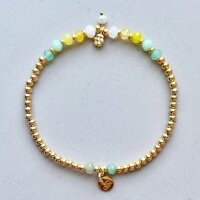 Armband Golden Achat "Yellow" von Super Gem