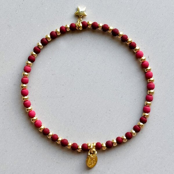 Armband Golden Stars "Grape" von Super Gem