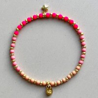 Armband Golden Stars "Pink" von Super Gem