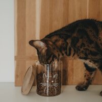 Vorratsglas "Katze" 13cm von Eulenschnitt