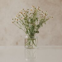 Vase aus Glas klein "Herzen schwarz" von Eulenschnitt