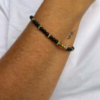 Armband Mini "Shiny black" von Super Gem
