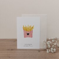 Klappkarte "Pommes" von Eulenschnitt